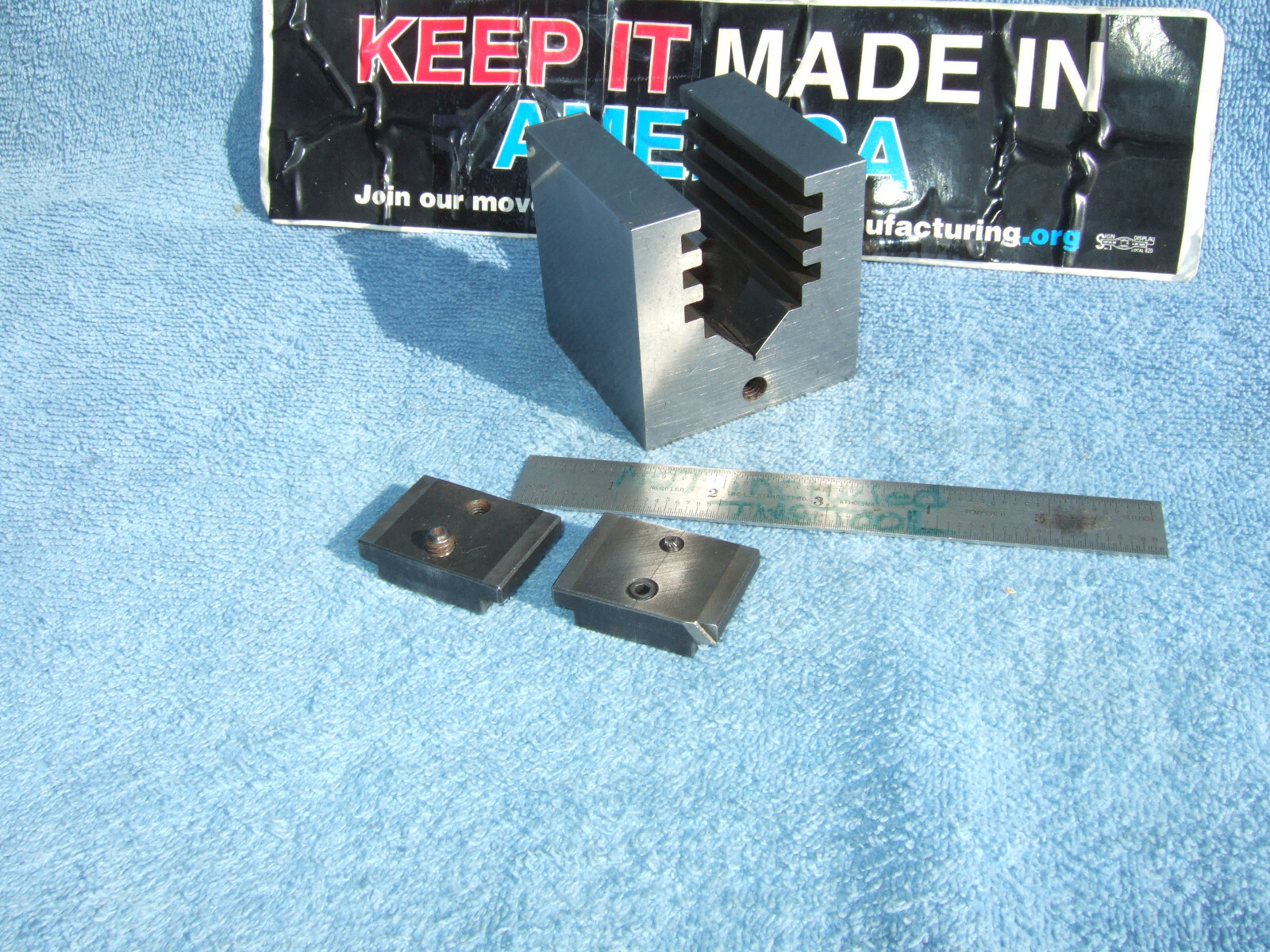 HERMANN SCHMIDT UCV W/CLAMP SQUARE GRIND V-BLOCK TOOLMAKER MACHINIST USED