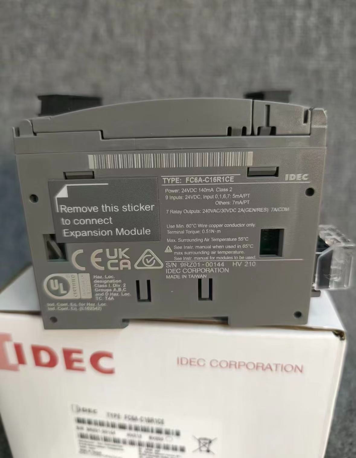 1PCS FC6A-C16R1CE IDEC Programmable Controller
