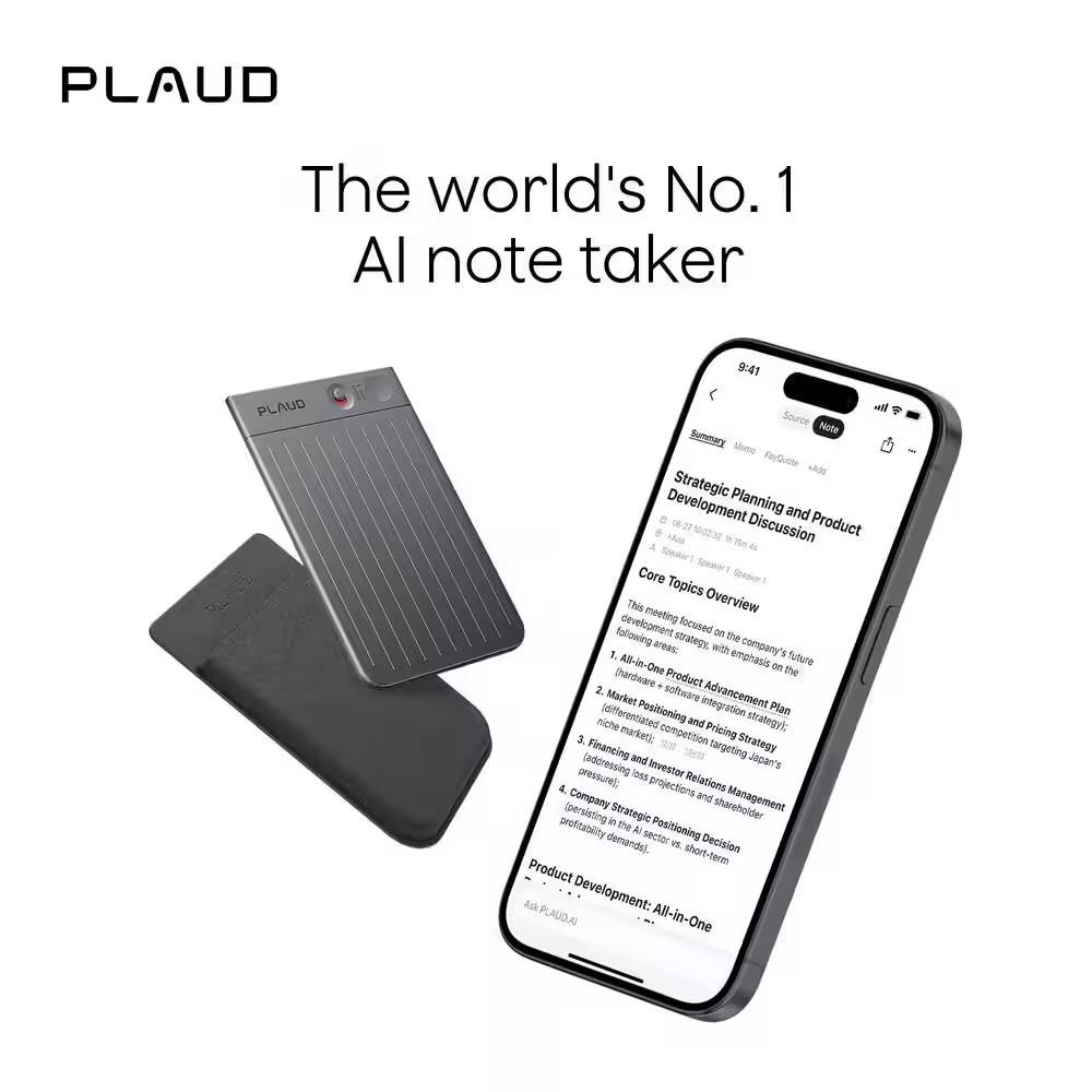 Note AI Voice Recorder, Black