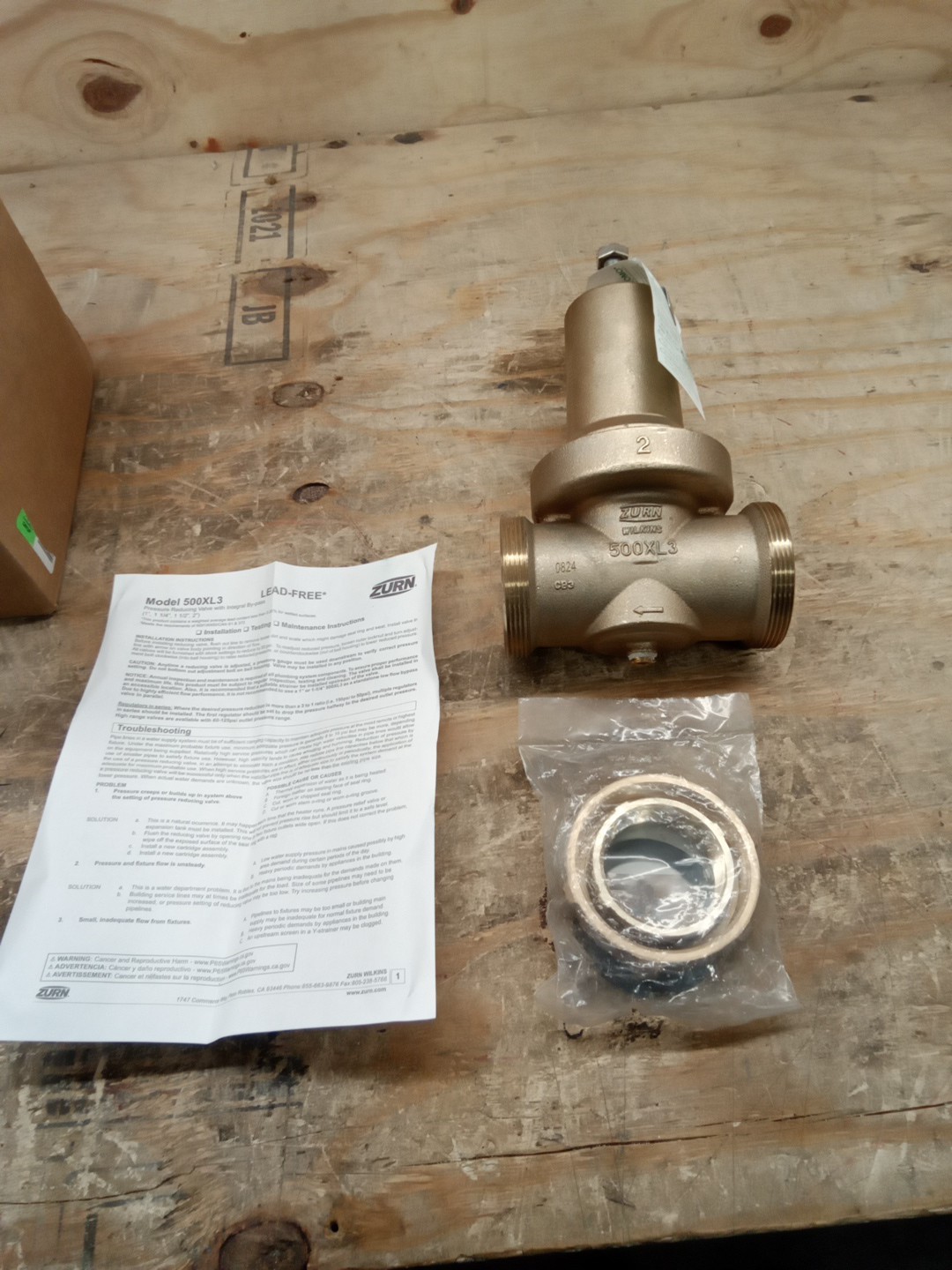 Zurn Wilkins 2-500XL3HR Pressure Reducing Valve