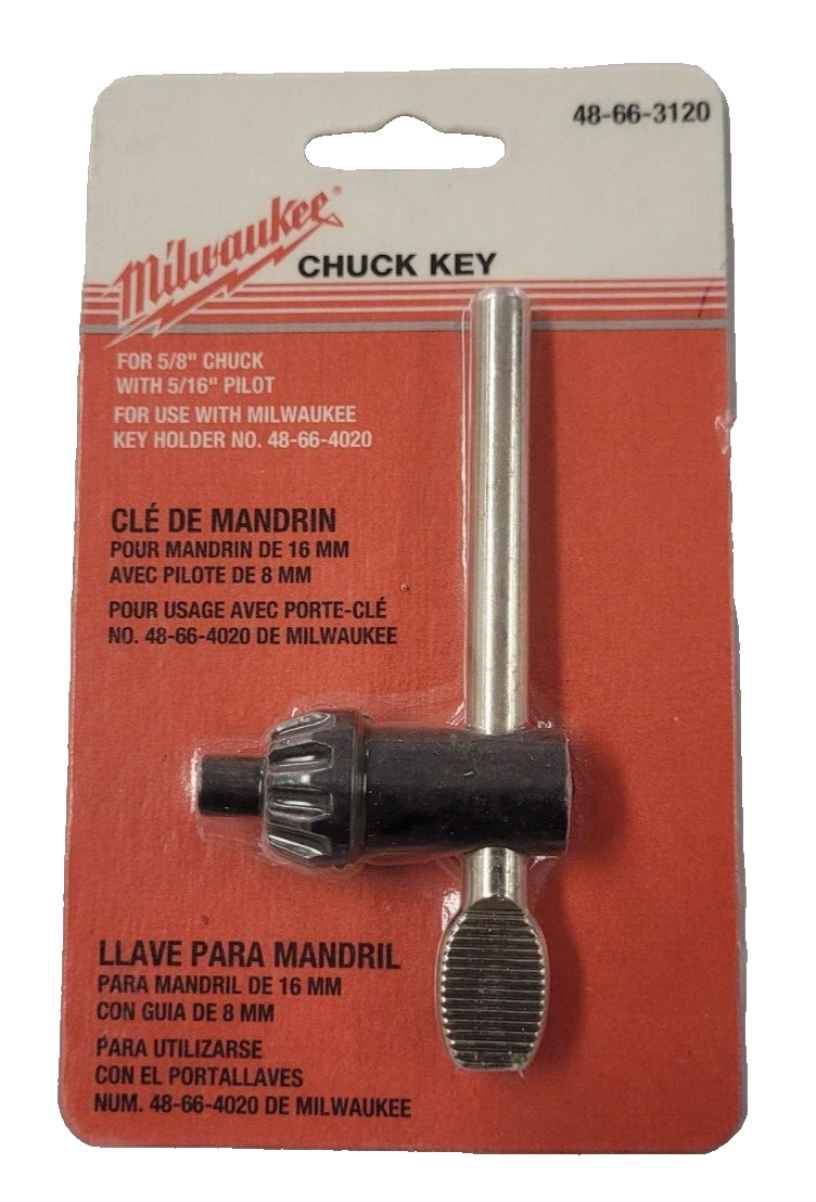 Milwaukee 48-66-3120 Chuck Key w/ 5/16″ Pilot Jacobs K3