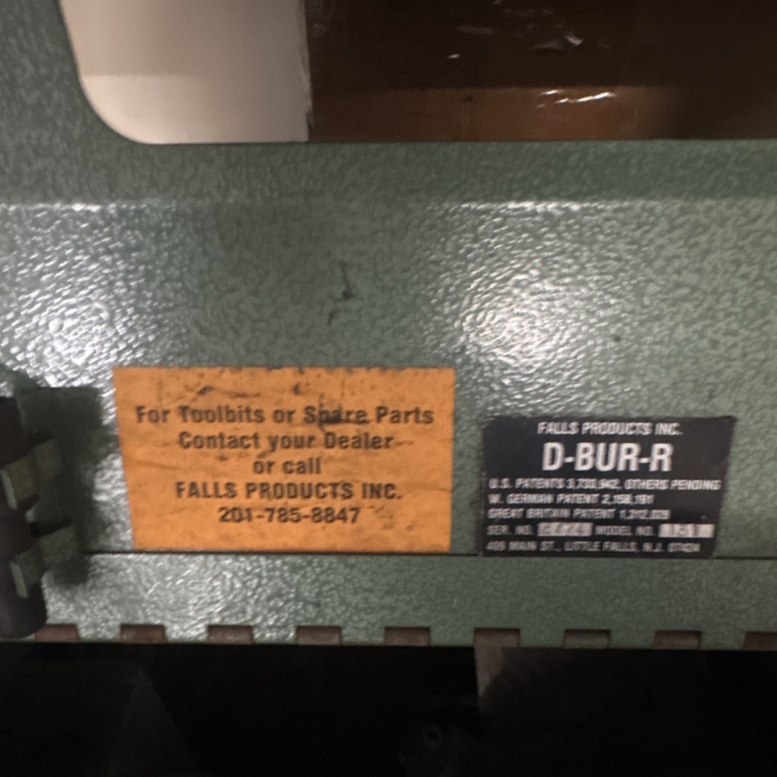 Falls Products Inc. Deburring Machine Model 131 D-BUR-R Manual Electric Grinding