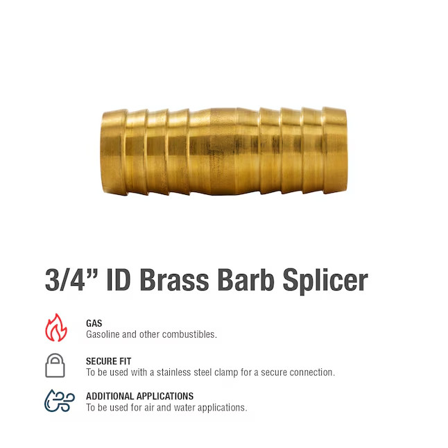 ProLine Series 3/4-in x 3/4-in Barbed Splicer Fitting