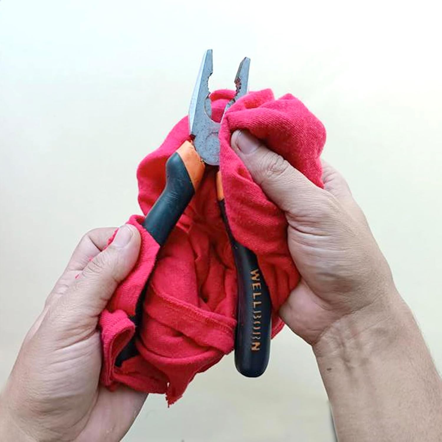 Color Knit T-Shirt Rags – 5 lbs. Box 100% Cotton Cleaning Cloths