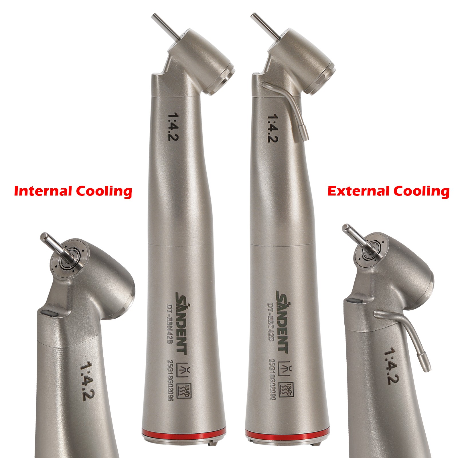 Dental 45° Angle Electric Handpiece 1:4.2 Fiber Optic Surgical NSK Ti Max Z45L