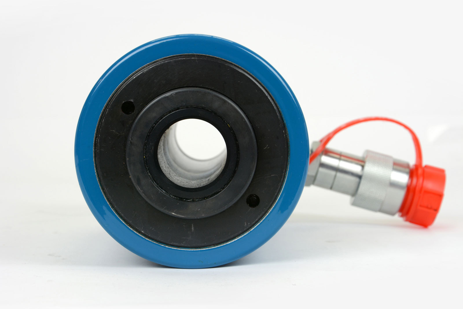 TEMCo Hollow Hydraulic Cylinder Ram 30 TON 2 In Stroke 5 YEAR Warranty