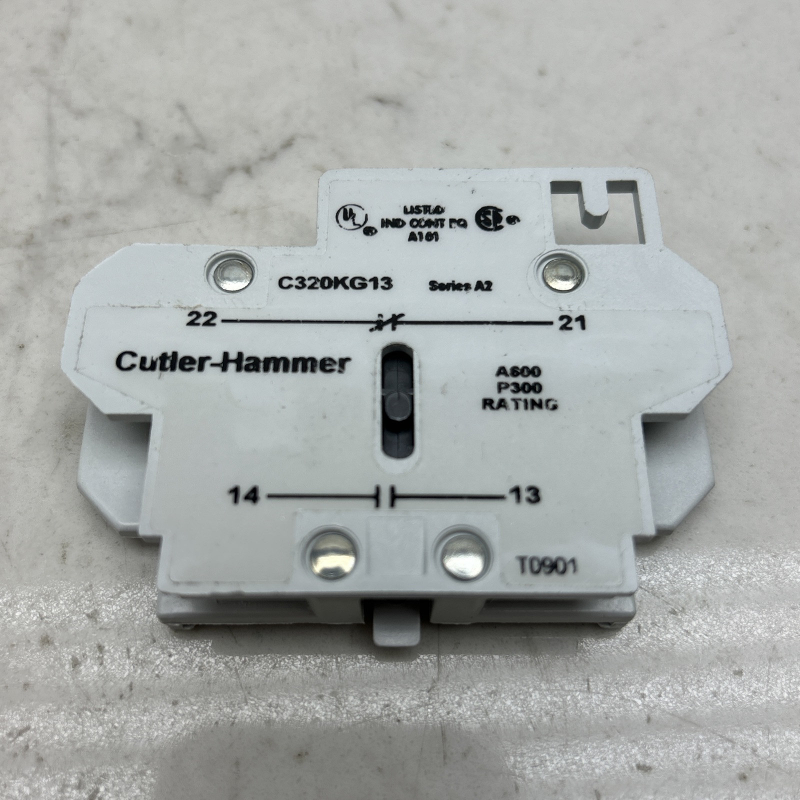 Cutler Hammer Eaton C320KG13 Side Auxiliary Interlock Contact 1 NO – 1 NC