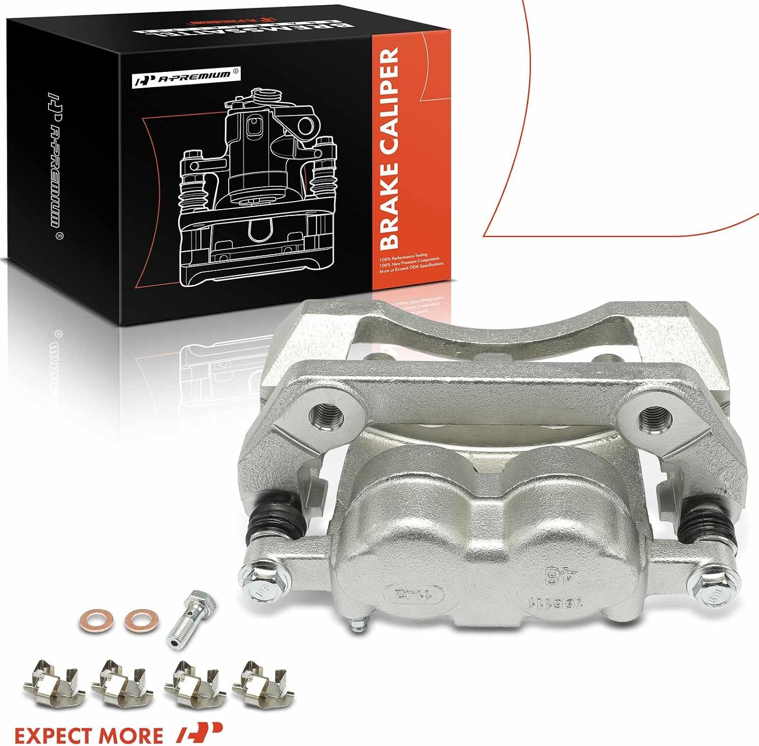 2008-2012 Ford F-250 F-350 Super Duty Rear Left Brake Caliper Assembly w/Bracket