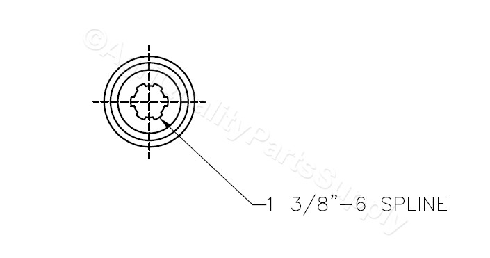 PTO Shaft with Slip Clutch for Rotary Tillers, BUSH HOG, CARONI, LANDPRIDE