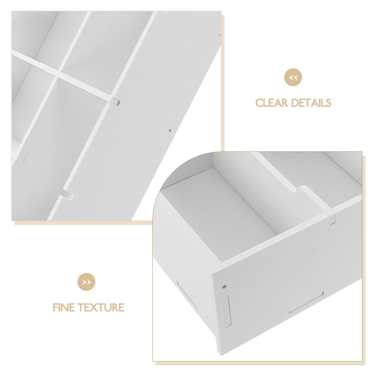 Cash Box with Dividers 6-Grid Money Organizer Tray for Desk Drawer 13.97X10.0…