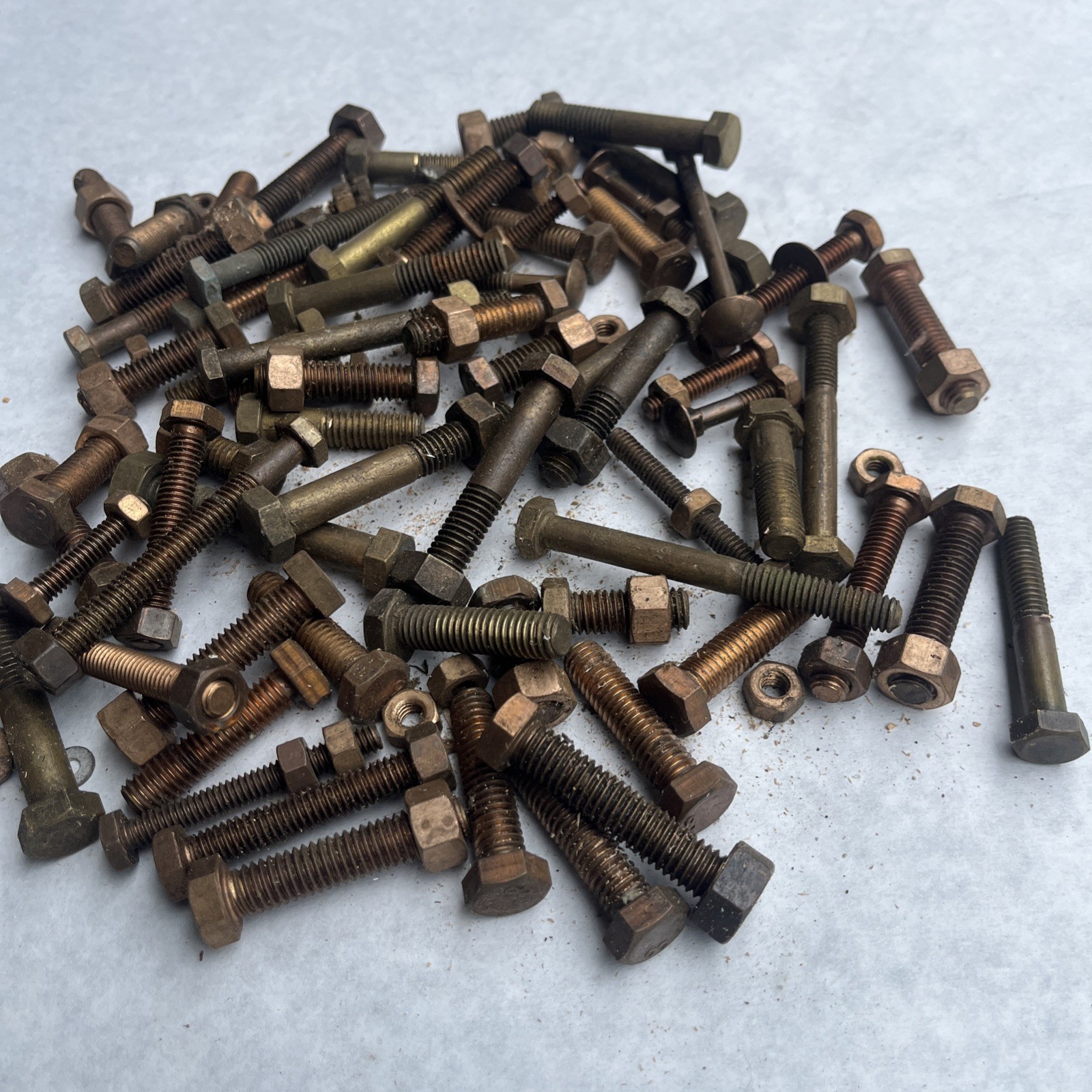 Over 5 Pounds Brass Bronze Cap Screws Etc 1/4 ,5/16 ,3/8