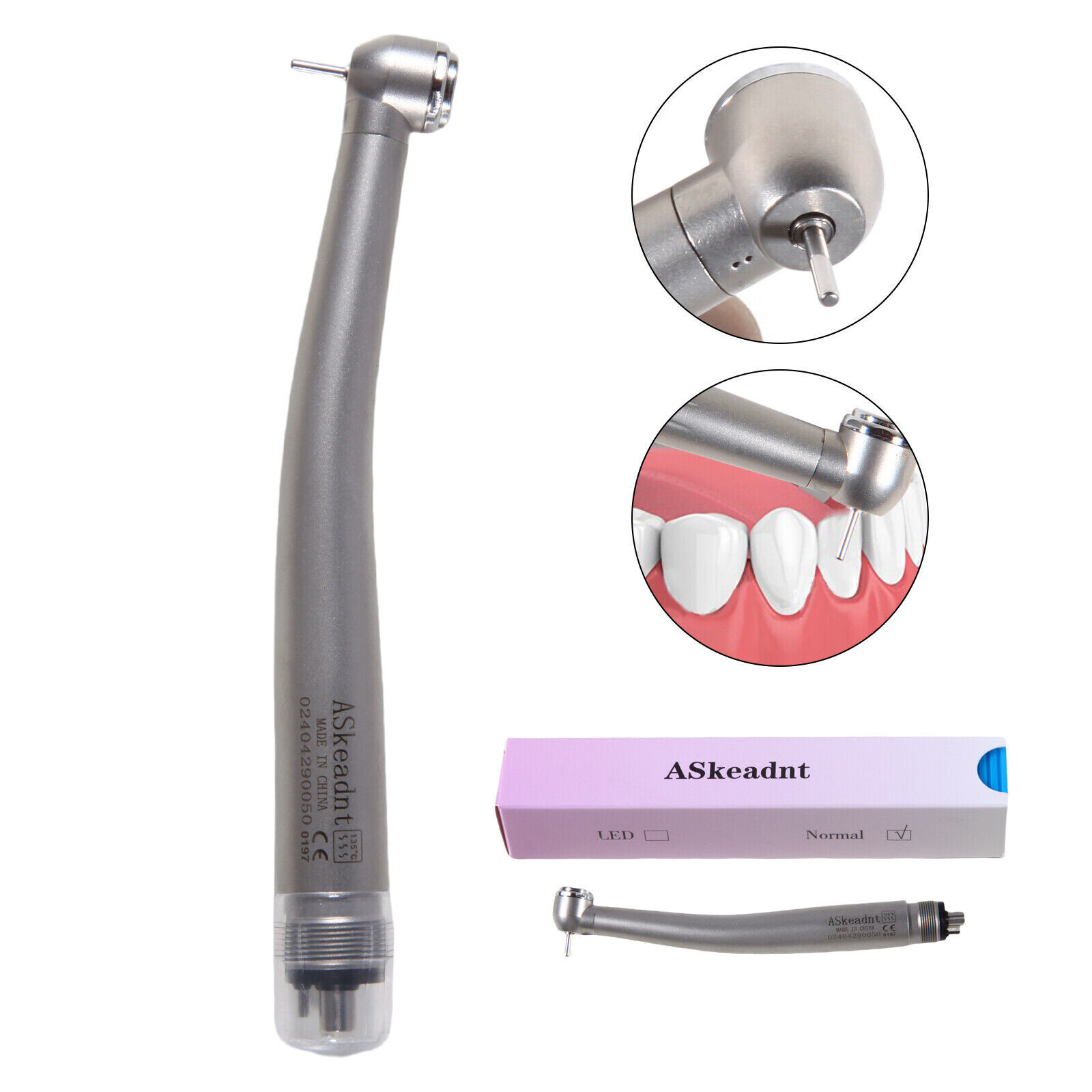 3x Dental High Speed Push Button Turbine Handpiece 4 Hole 4H Fit NSK ADA4 u