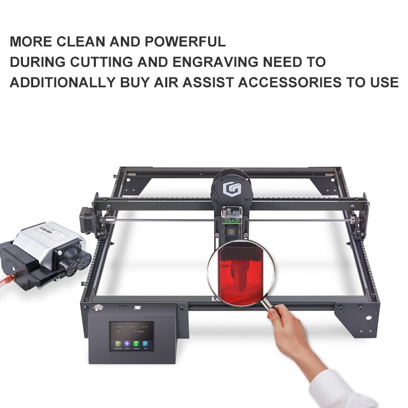 Longer Laser Engraver Air Assist kit for RAY5 20W, Large Airflow （used）