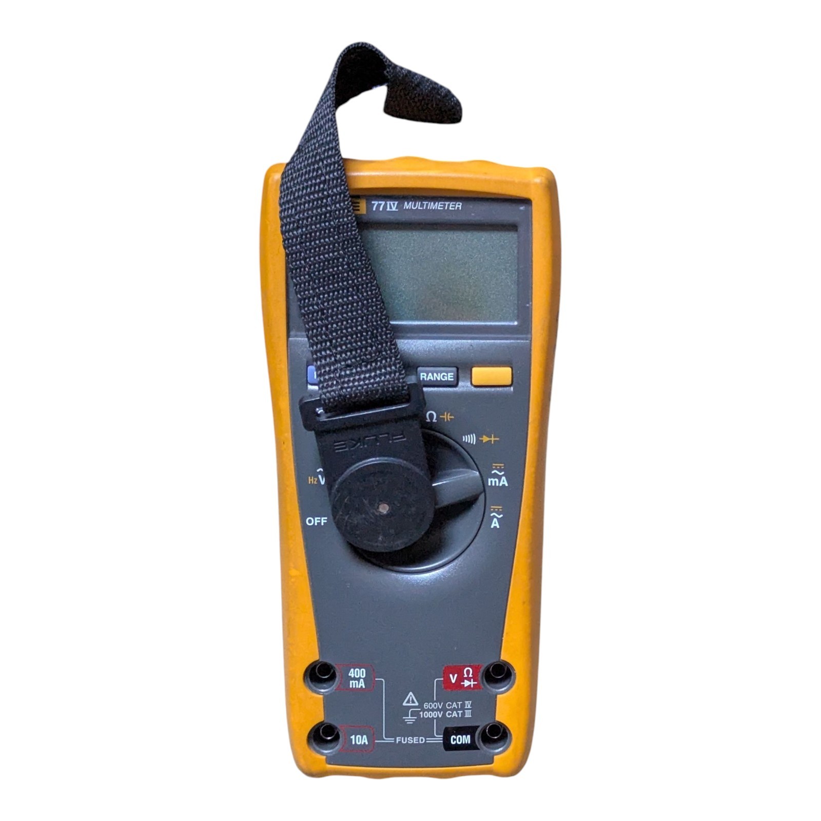 FLUKE 77-IV Multimeter W/ Leads + Magnetic Hanging Strap TPak Very Nice
