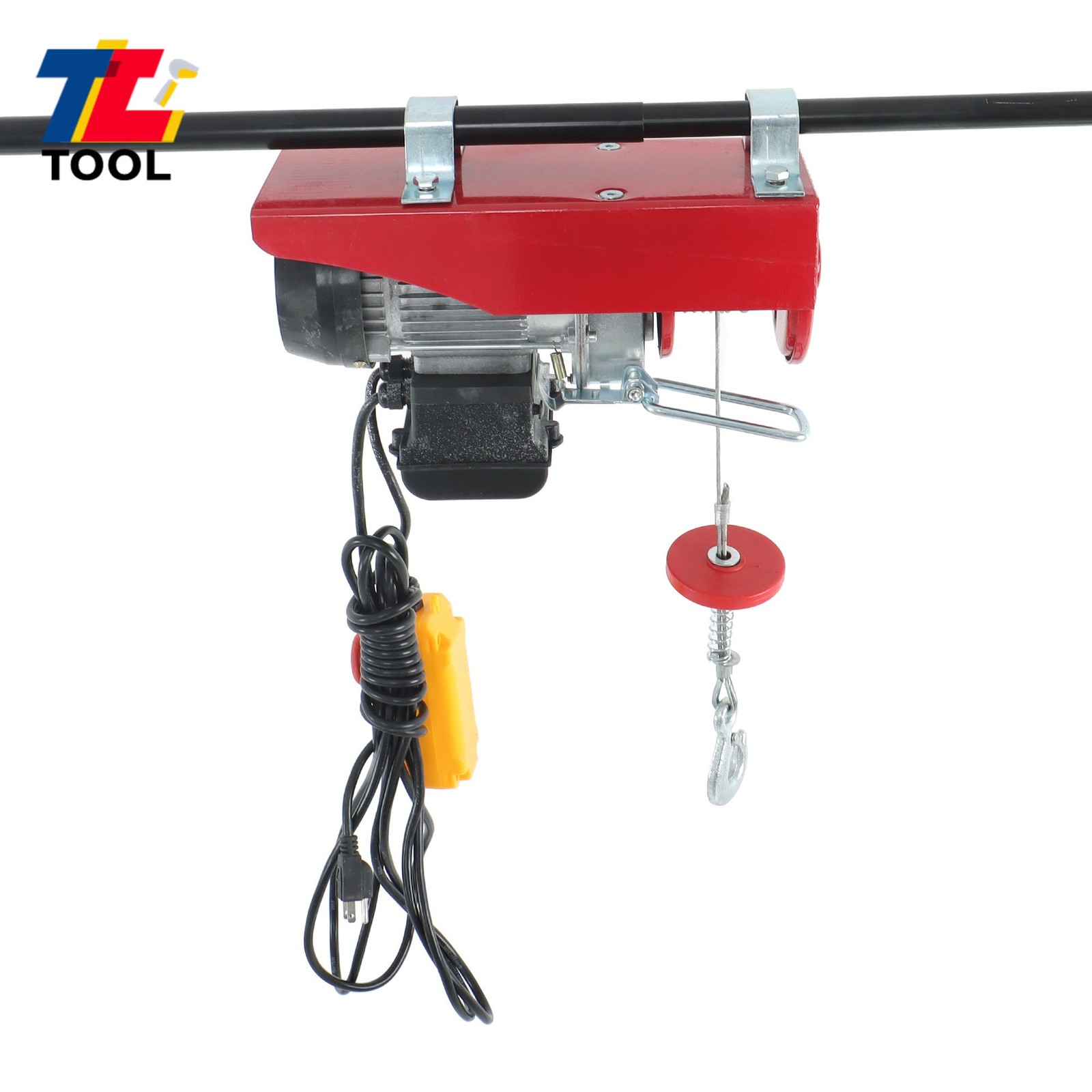 Mini Electric Hoist 440LBS/200kg Crane Winch with Wired Remote Control 510W 110V