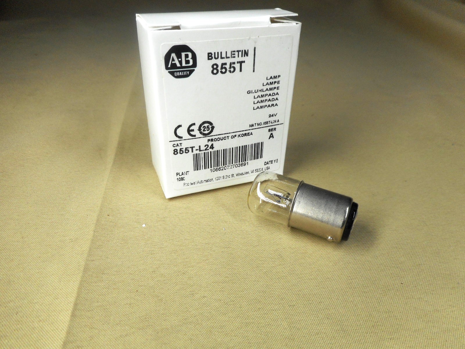 Allen Bradley 855T-L24 stack light lamp (NIB)