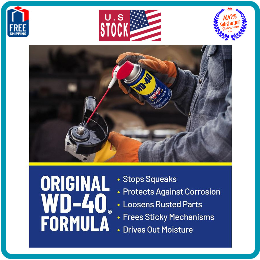 WD40 MultiUse Product with Smart Straw Sprays 2 Ways, 12 OZ [6Pack]