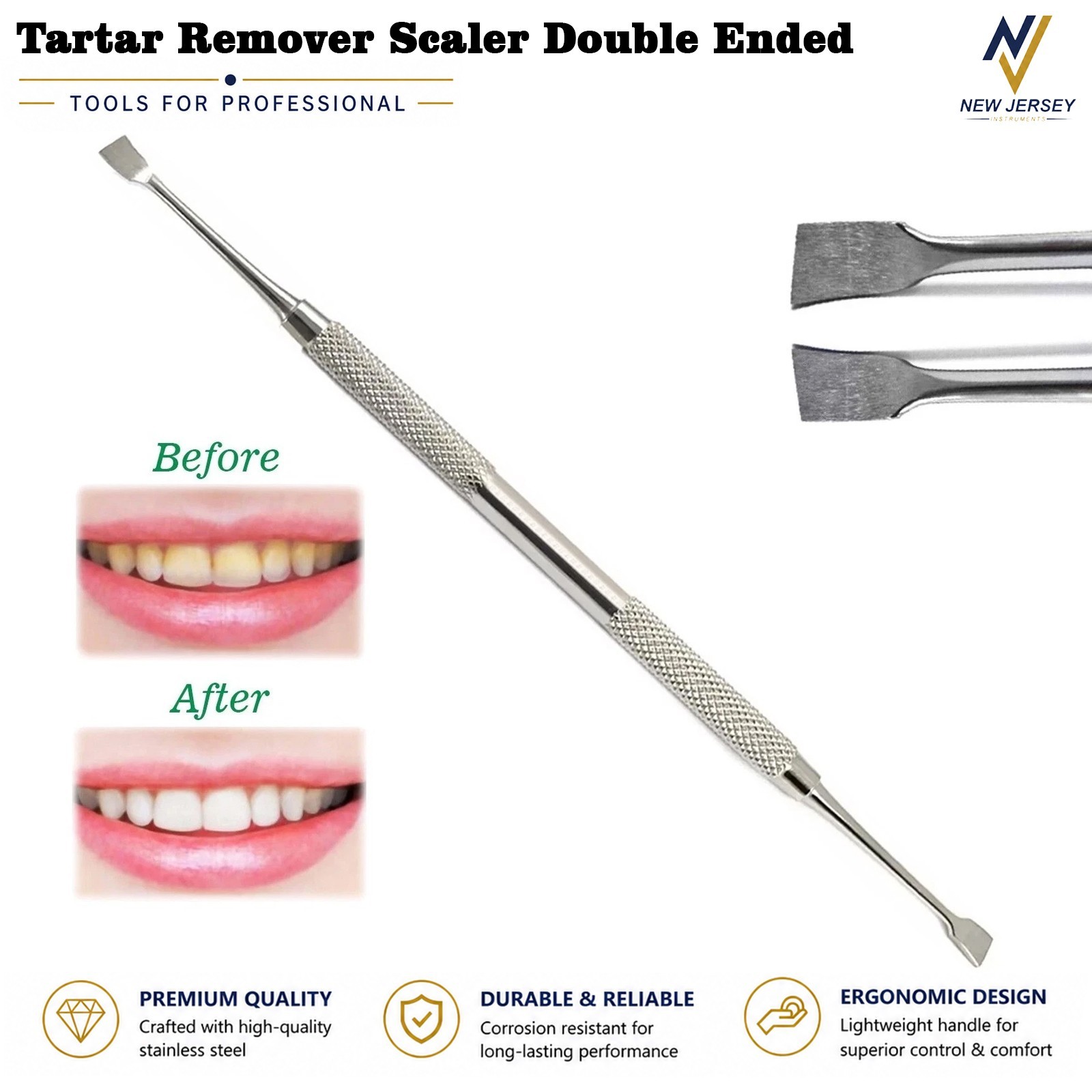 Dental Tooth Scaler Pick Tool Kit Dentist Cleaning Whitening Instruments CE