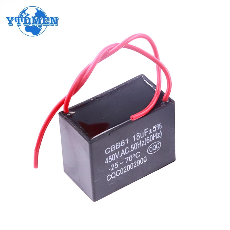 cbb61 450V electric motor capacitor 1uf 1.5uf 2uf 3uf 4uf 5uf 6uf 10uf fan start