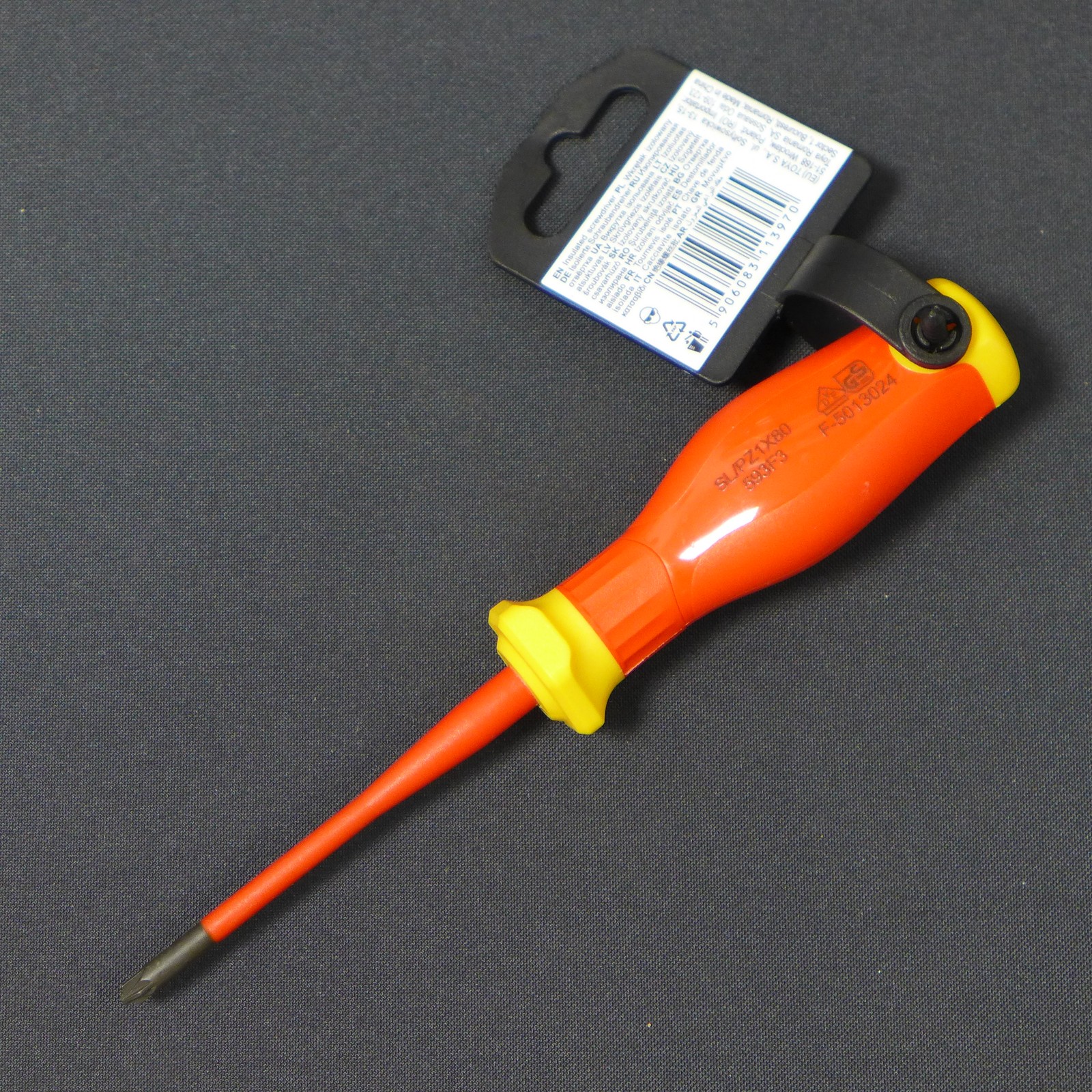 Yato Insulated Phillips Screwdriver Extra Slim Combination Sl/Pz1X80mm YT-…