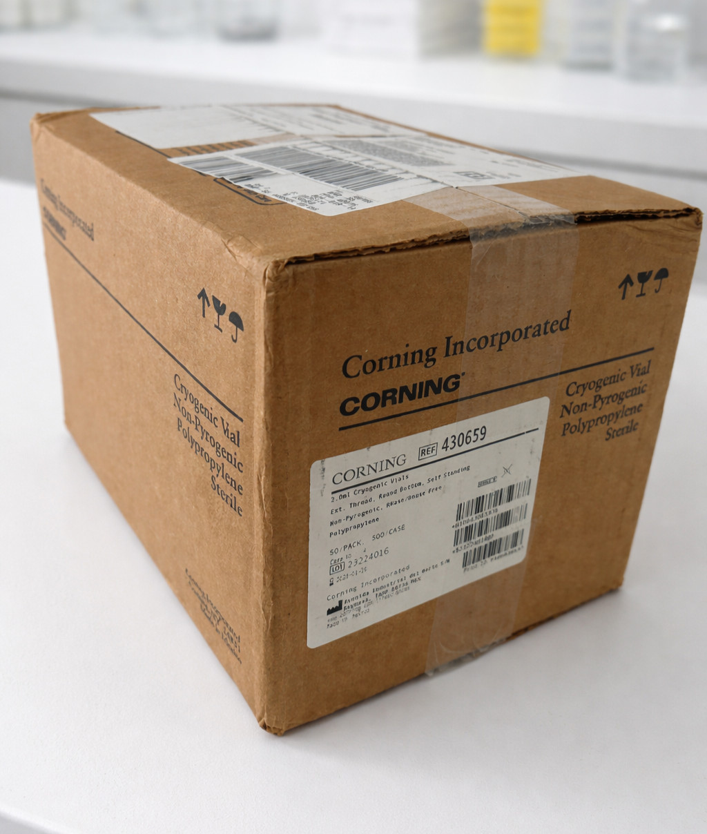 CORNING Polypropylene 2mL Self Standing Cryogenic Vials 430659 [Case of 500]