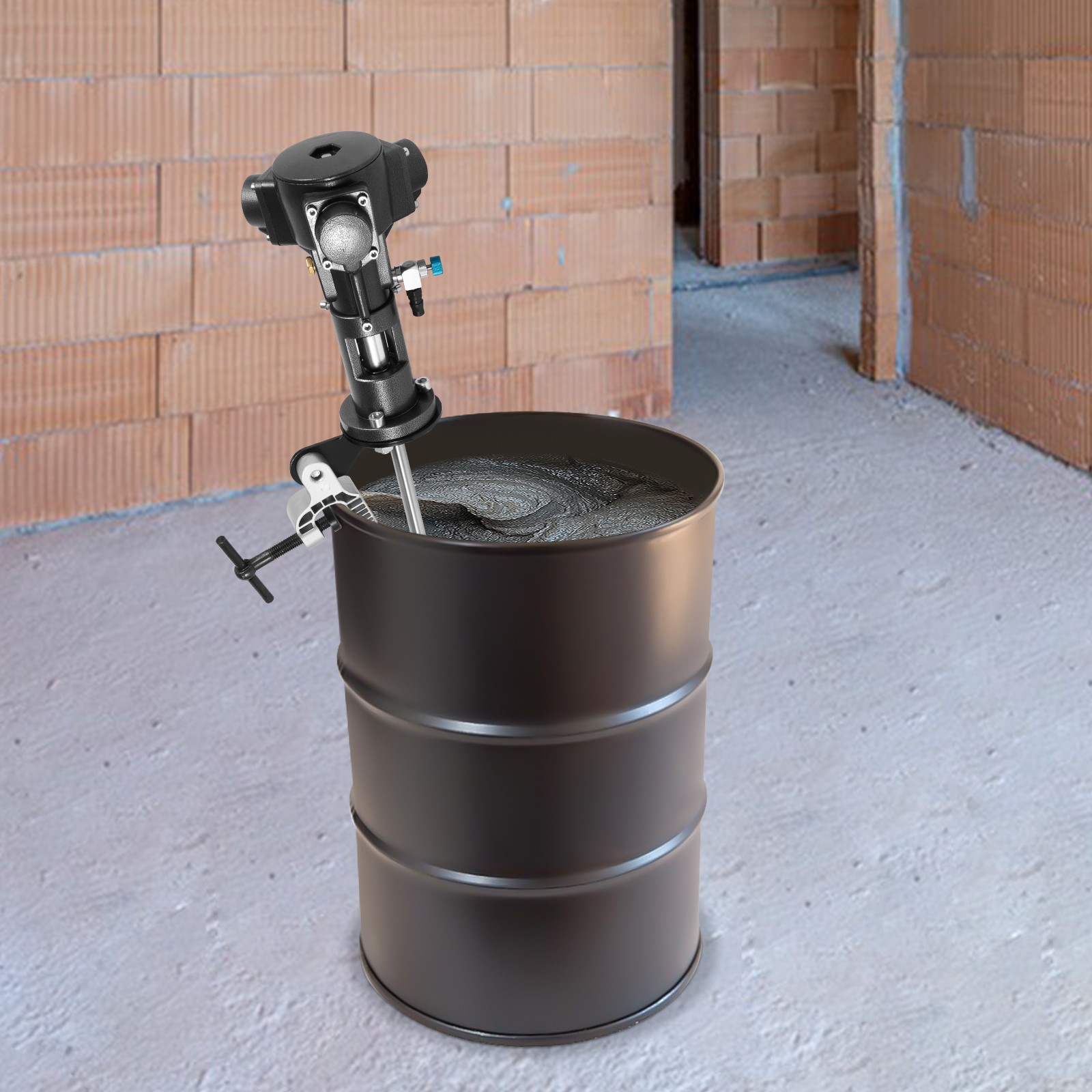 50 Gallon Industrial Pneumatic Mixer Paint Ink Mixer Air Agitator Mixing Machine