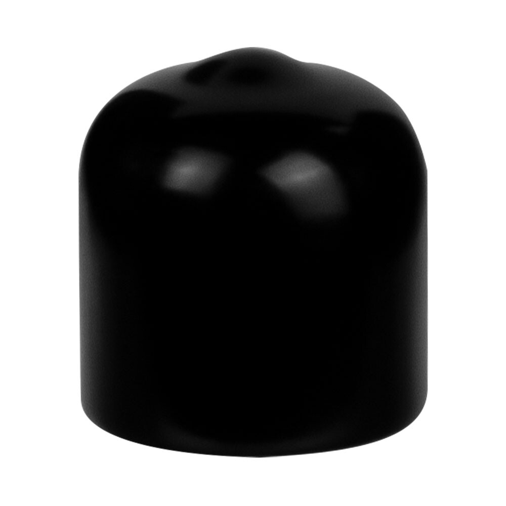 Black Vinyl Rubber Flexible Round Tube Tubing Pipe End Cover Caps