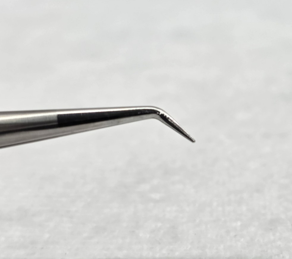 ASSI JFAL-3-18D Micro Dilating Forceps, 45 Degree Angled Tip, 0.3mm