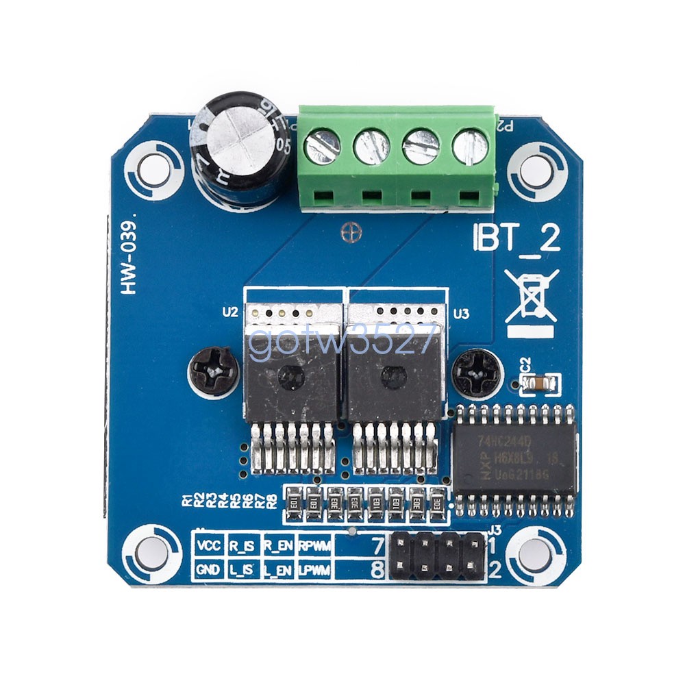 Lot Dual BTS7960B HighPower Motor Drive Board 43A H-Bridge Drive PWM For Arduino