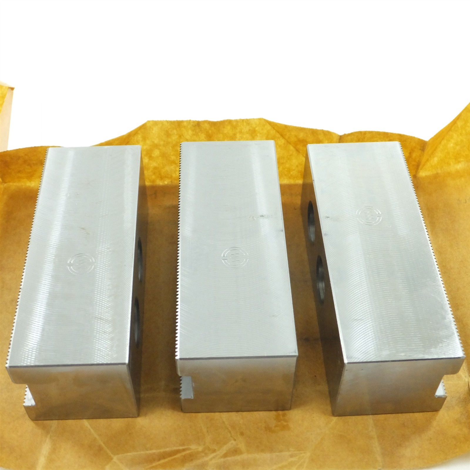 Kitagawa SB10A1 Power Chuck Flat Soft-Jaw for 10″ Chuck Set/3 Jaw Size 11x4x4 cm