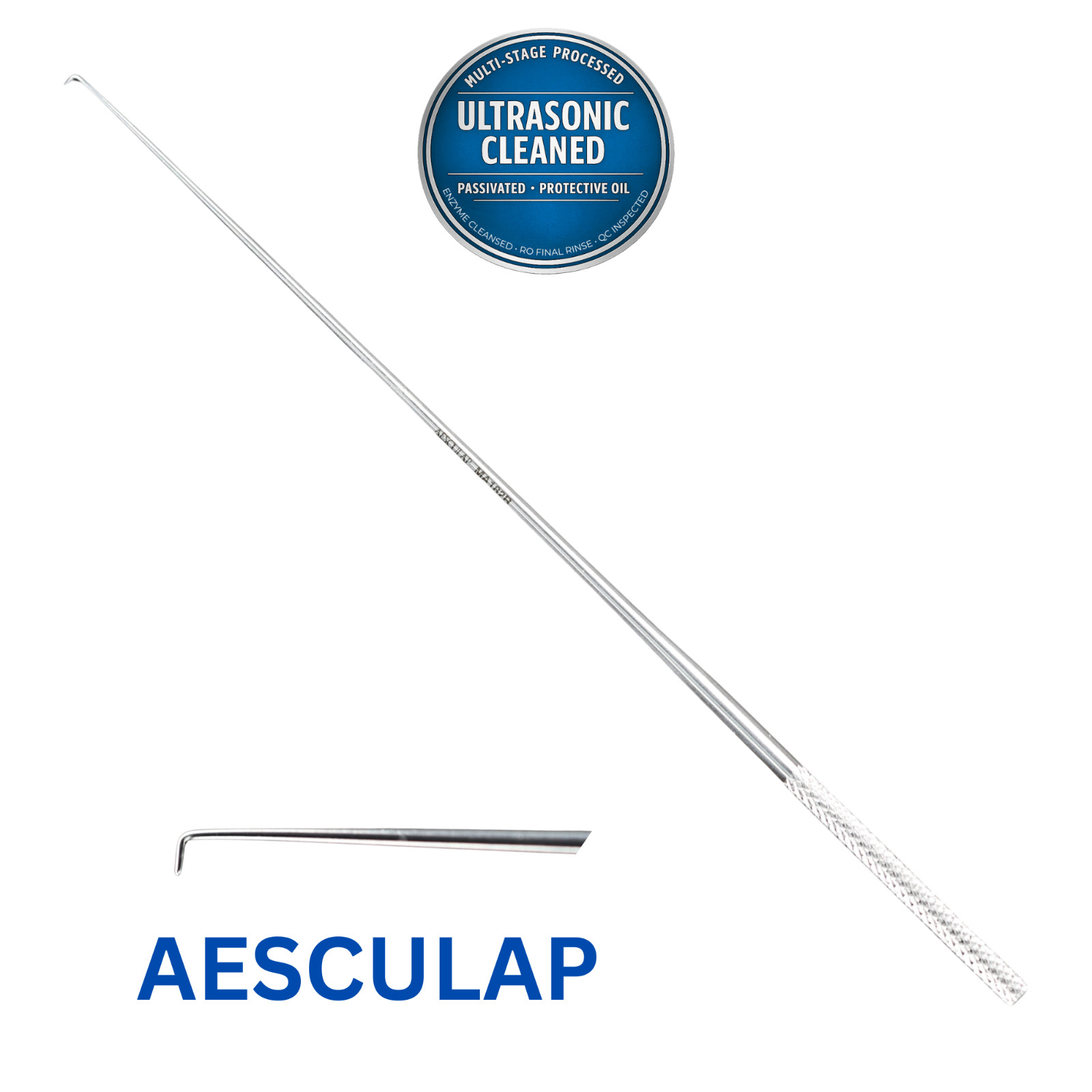 AESCULAP MA182R Day Ear Hook, Blunt, Straight, 6.25″