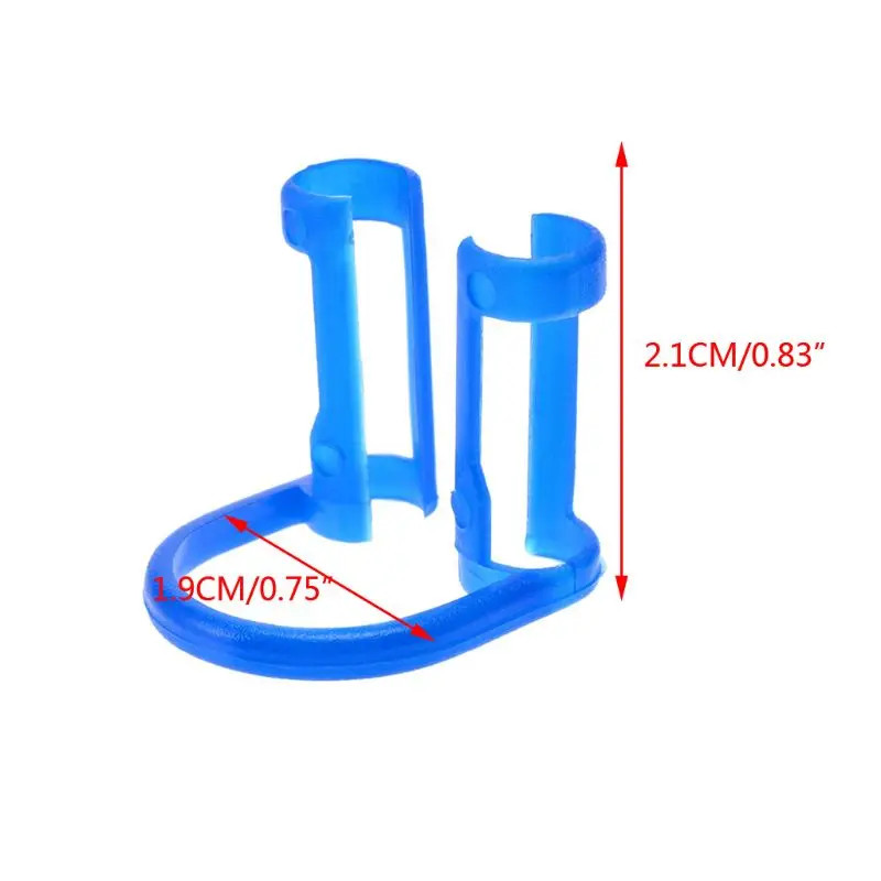 20Pcs/bag Dental Cotton Roll Holder Disposable Blue Clip for Dentist Clinic