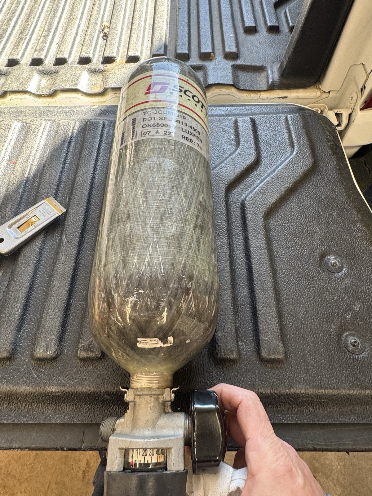 Scott SCBA 4500 PSI Air Cylinder DOM 11/2023 30 Minute Cylinder