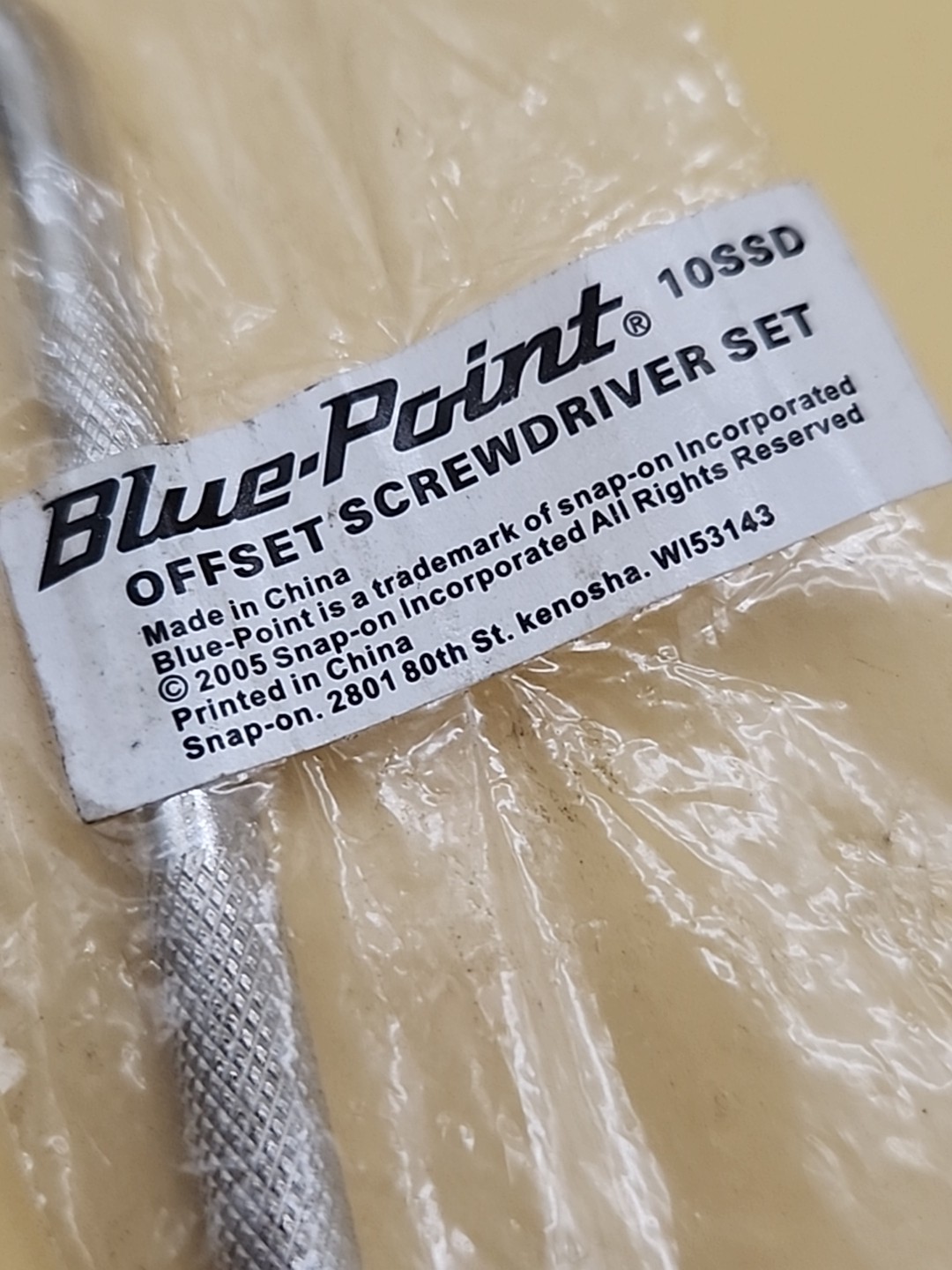 Blue- point right angle regular drive cabinet type screw driver 10SSD offset new