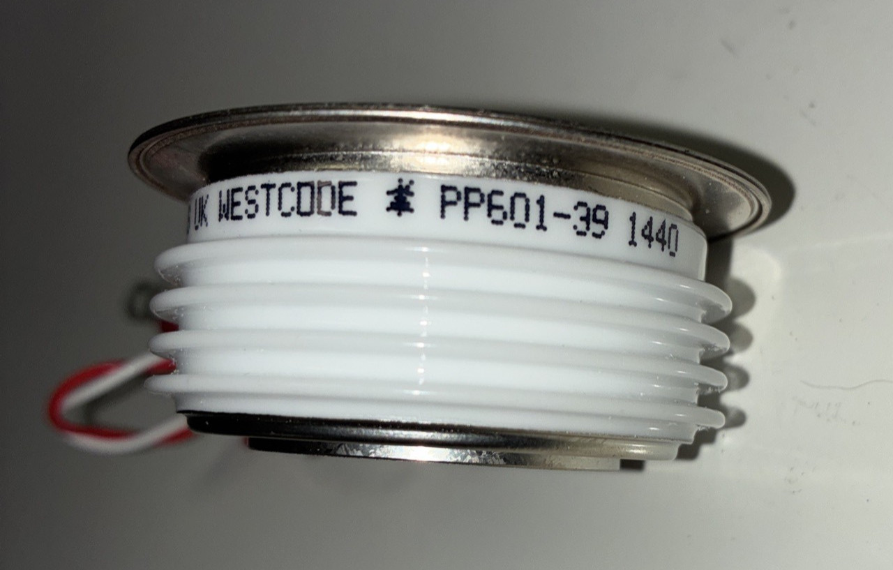 NEW Westcode PP601-39 Thyristor SCR Capsule Puck – Pillar Mark 6 Induction NOS