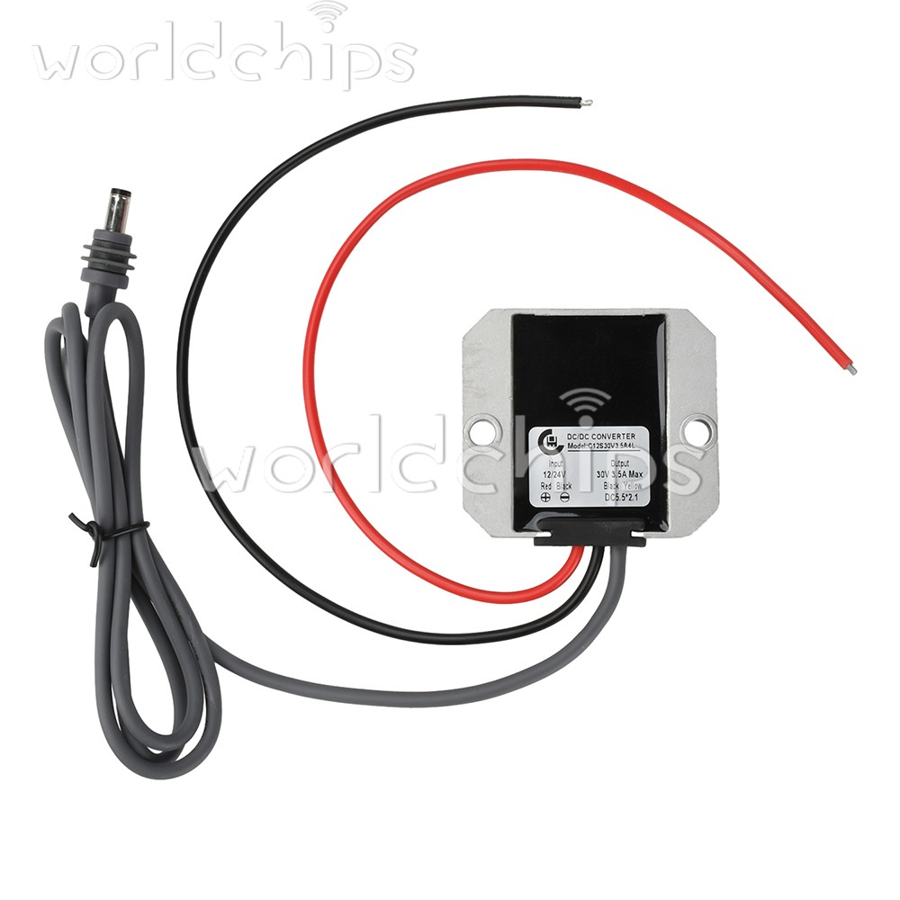 DC 12V24V to DC 30V 3.5A Power Cord Converter Boost Conversion Module Waterproof