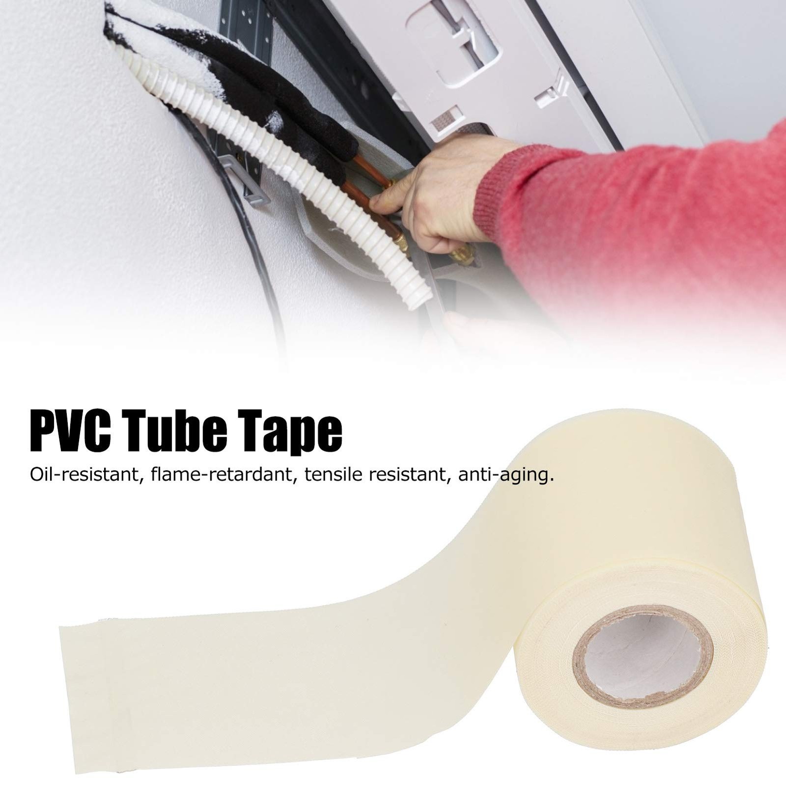 Mini Split Tape, Air Conditioner Pipe Insulation,Insulation Beige, default