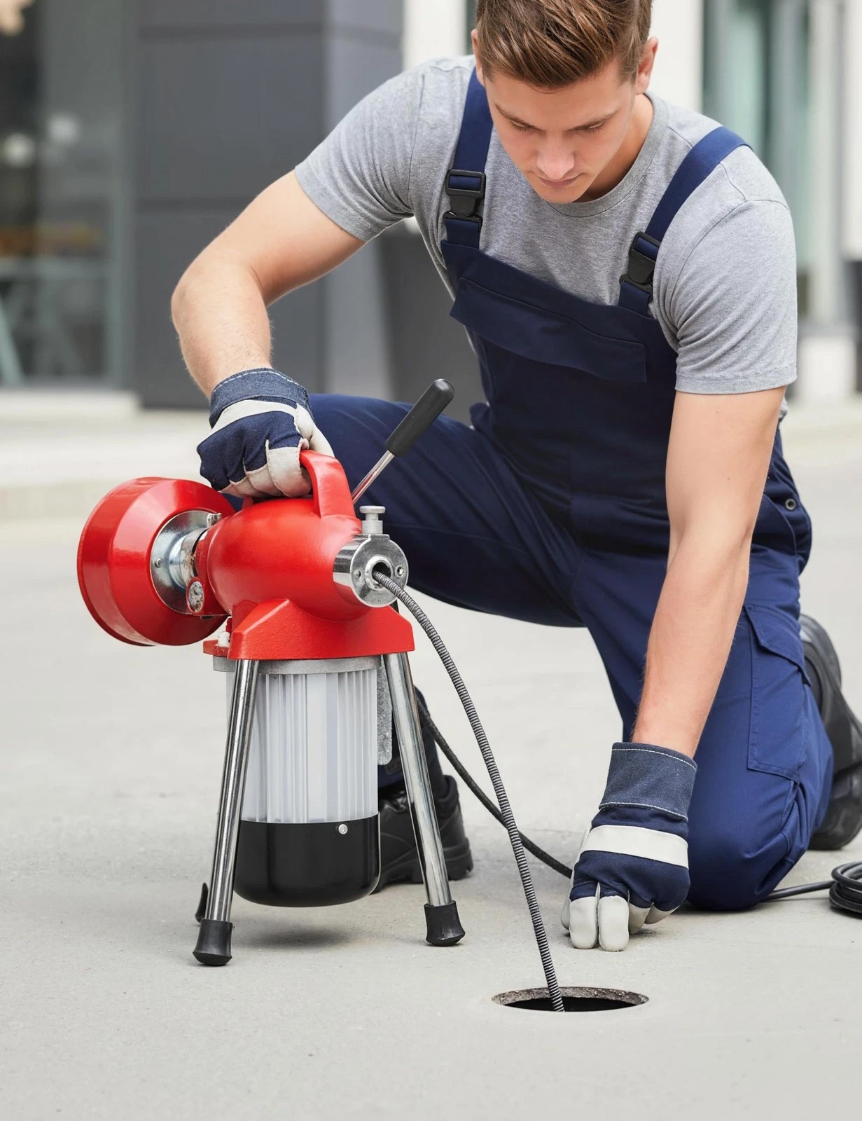 Commercial 100ft 5/8” Sewer Snake Drain Auger Cleaner Cleaning Machine Plumbing
