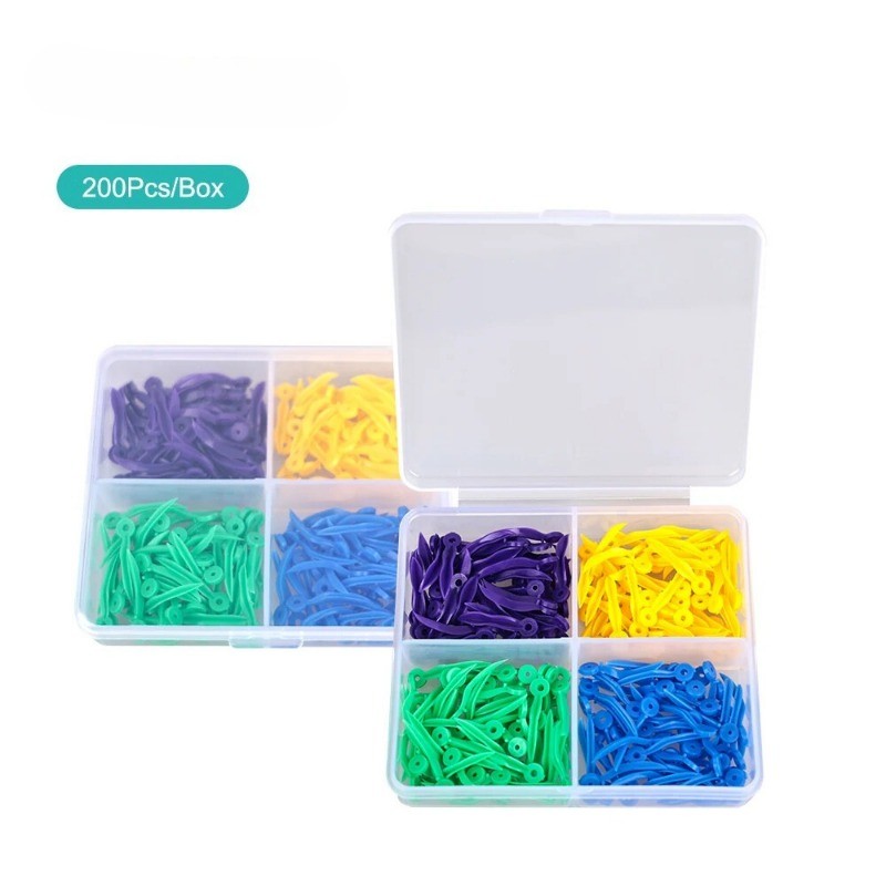 4 Sizes Dental Tooth Gap Wedges Disposable Plastic Wave Shape Wedges L/M/S/XS
