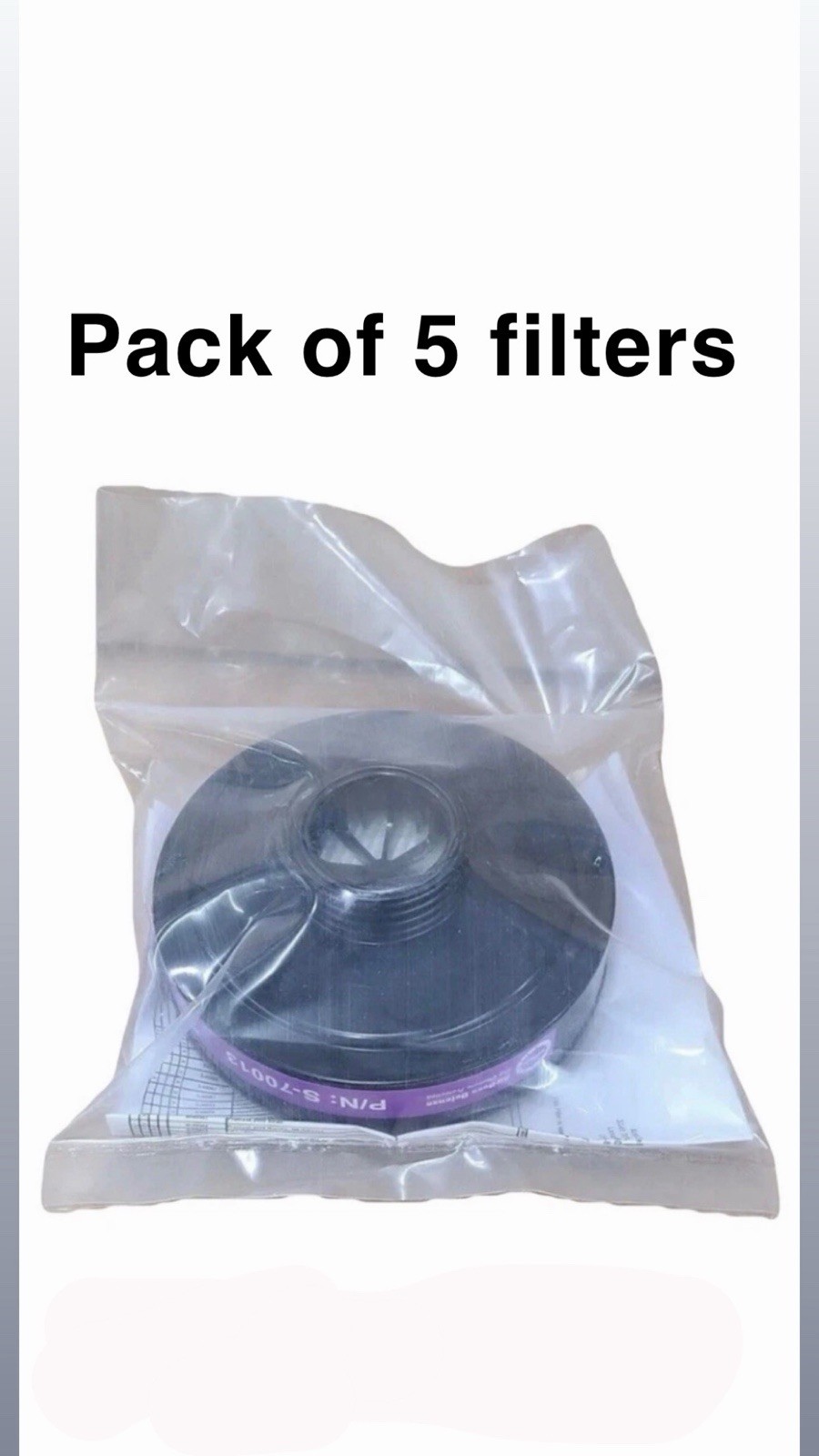 (LOT OF 5) ADG NIOSH P100 Gas Mask Filter NATO (40MM) CBRN Canister US Military