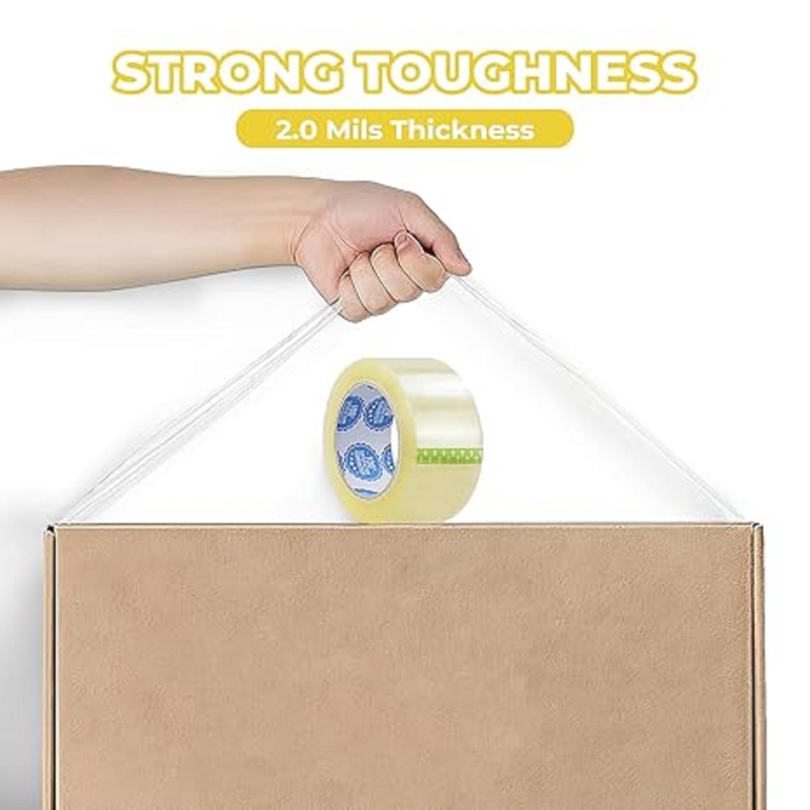 2.0 Mil Clear Packing Tape 36 Rolls (2 Inch x 110 Yards) – Shipping Tape for Box