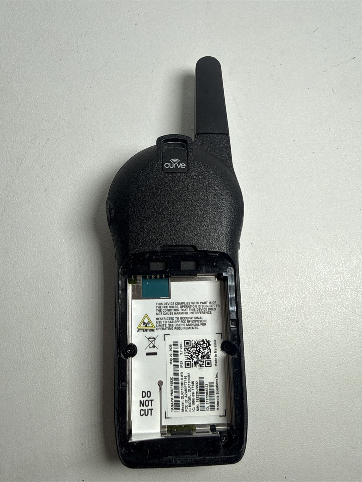 Motorola DLR110N2B Curve Wifi 2Way Radio DLR110NBHLAB Works, No Battery