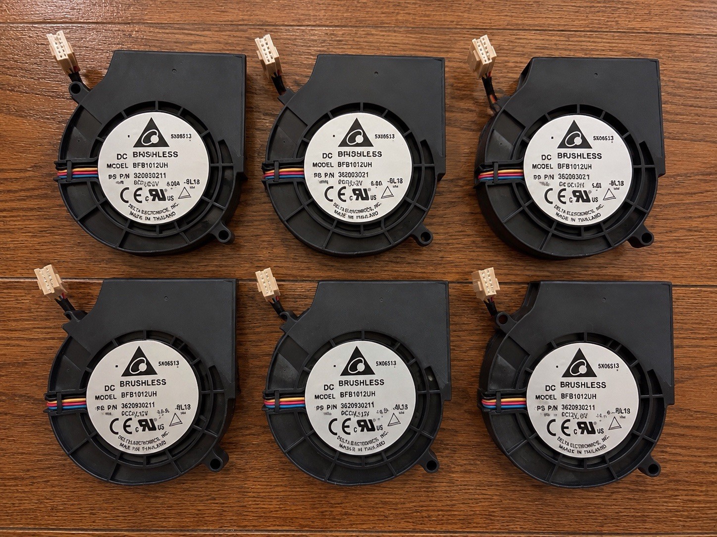 Lot of 6 Delta BFB1012UH 12V DC Brushless Blower Cooling Fans SPS 3620930211