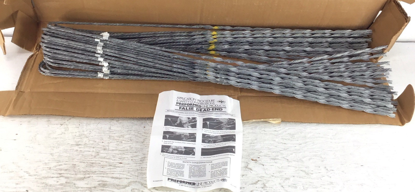 PLP GFDE-2121 False Dead-end 1/4″ 25 Count galvanized steel preformed