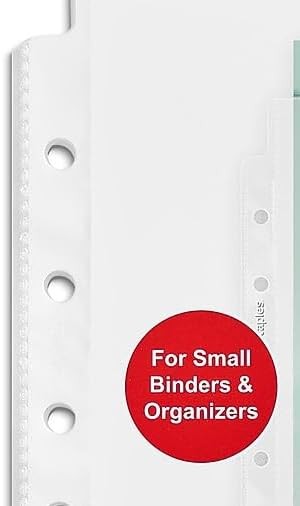 5-1/2″ x 8-1/2″ Sheet Protectors Clear Page Protectors Binders 25-Pack