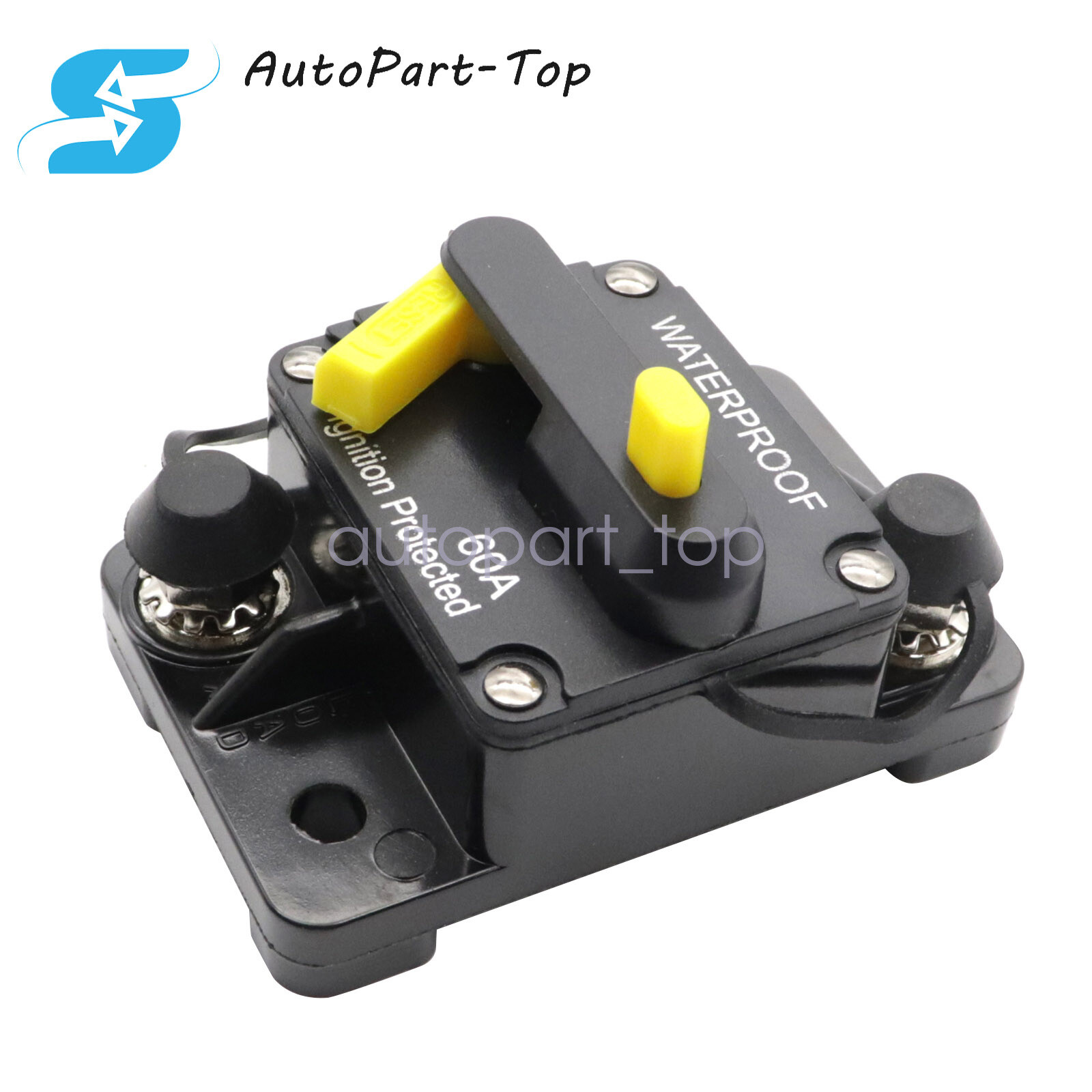 1X 60AMP 12V DC Circuit Breaker Reset Car Auto Marine Stereo Audio FuseInverter