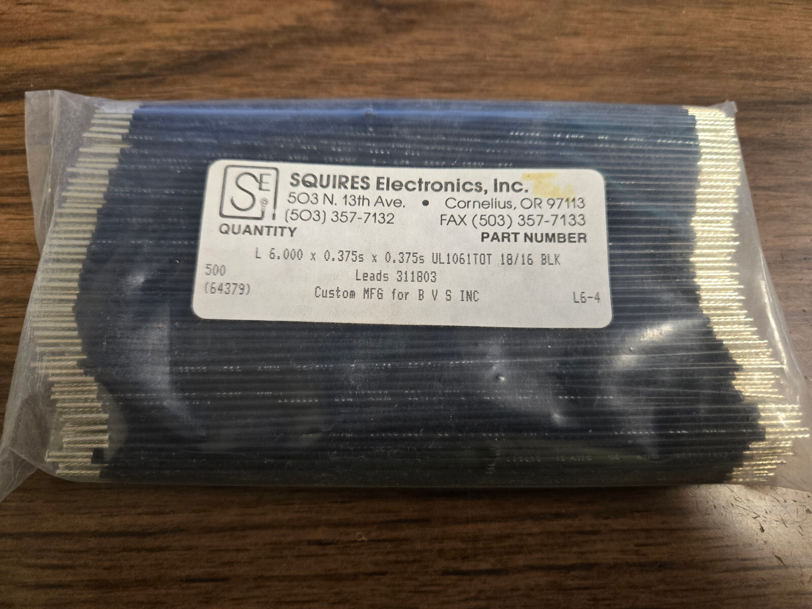 500 Count Jumper Wire, 18/16 AWG Black , 300V-PVC 6″ Leads , Fully Tinned?