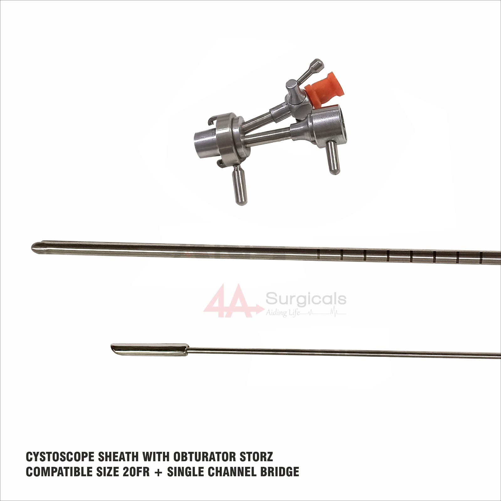 4A Cystoscopy Sheath With Oburator 22Fr + Single Channel Bridge