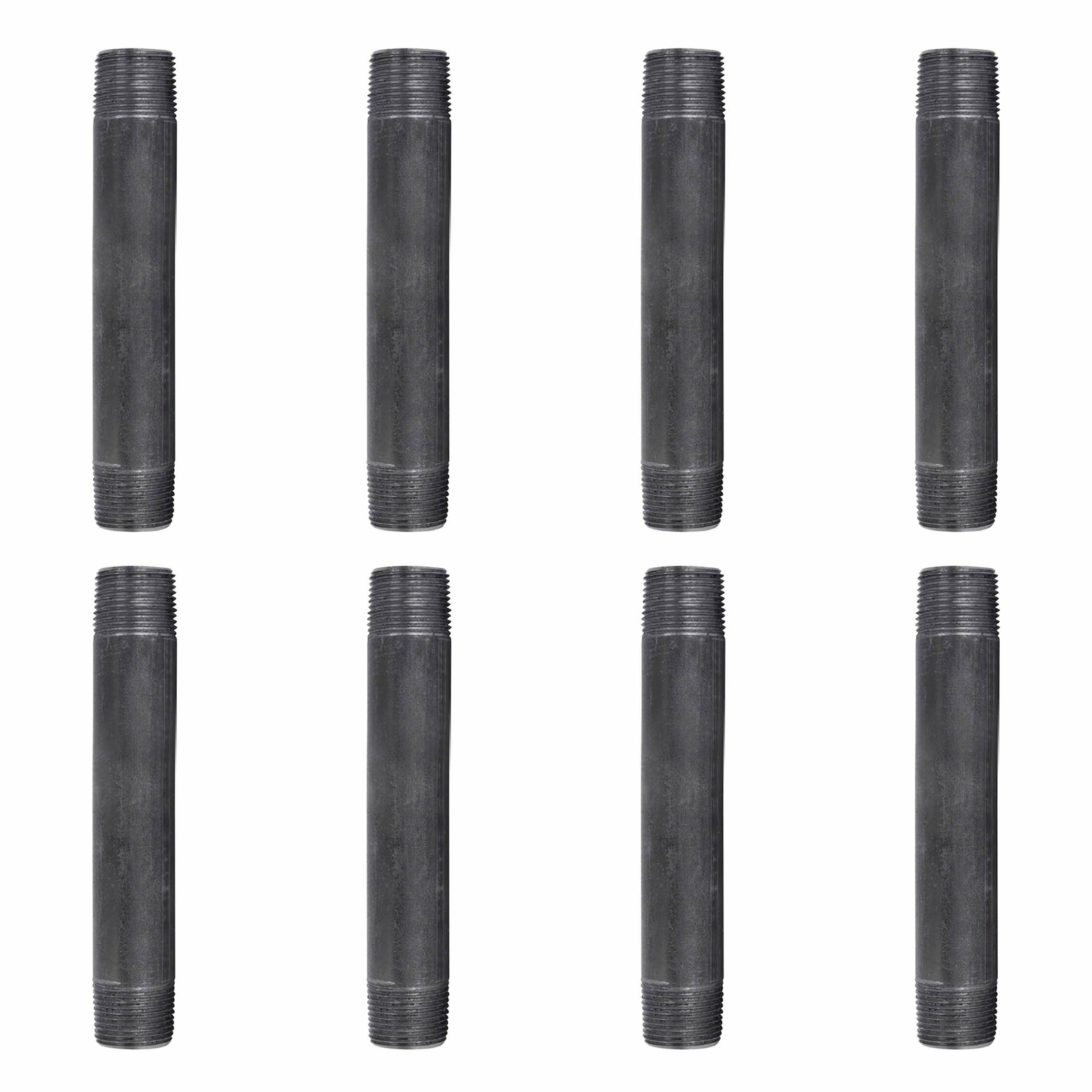 3/4 in. X 6 in. Black Pipe 8 Pack