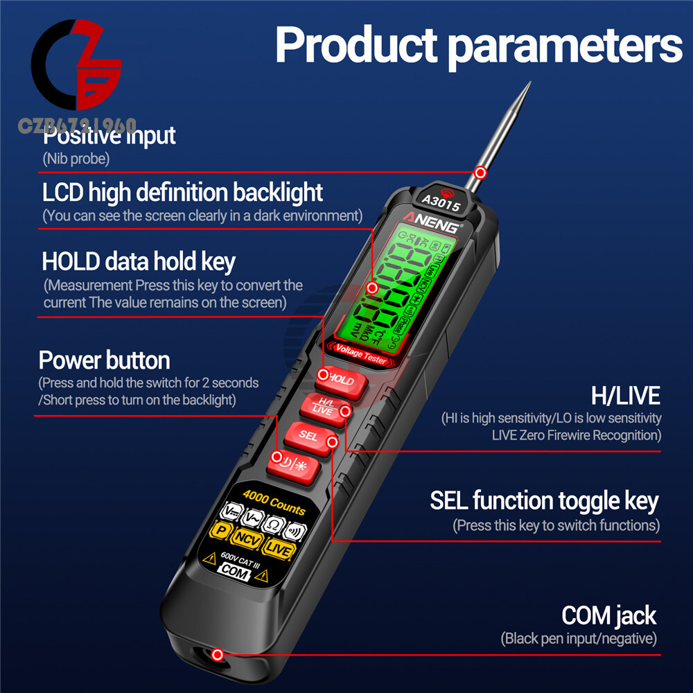 ANENG Multimeter Pen Digital Smart AC/DC Voltage NCV Diagnostic Probe Detector
